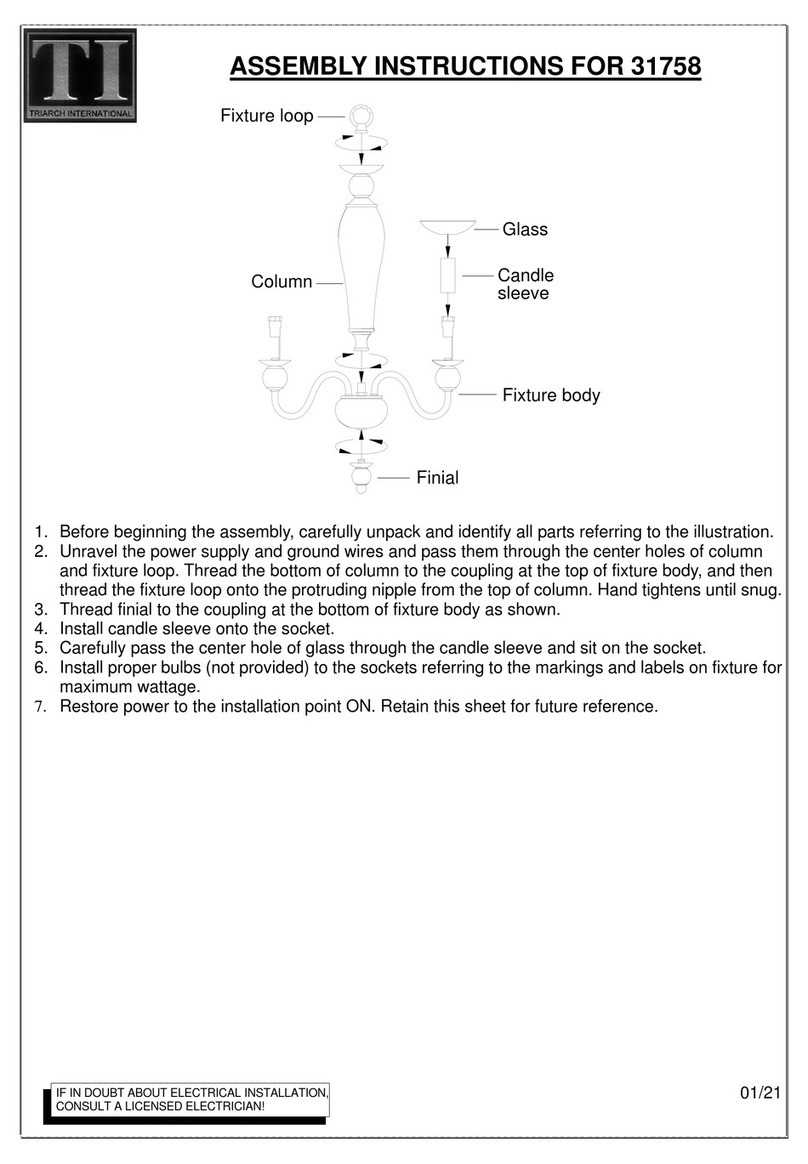 Triarch 31758 User manual Triarch 31758 User manual