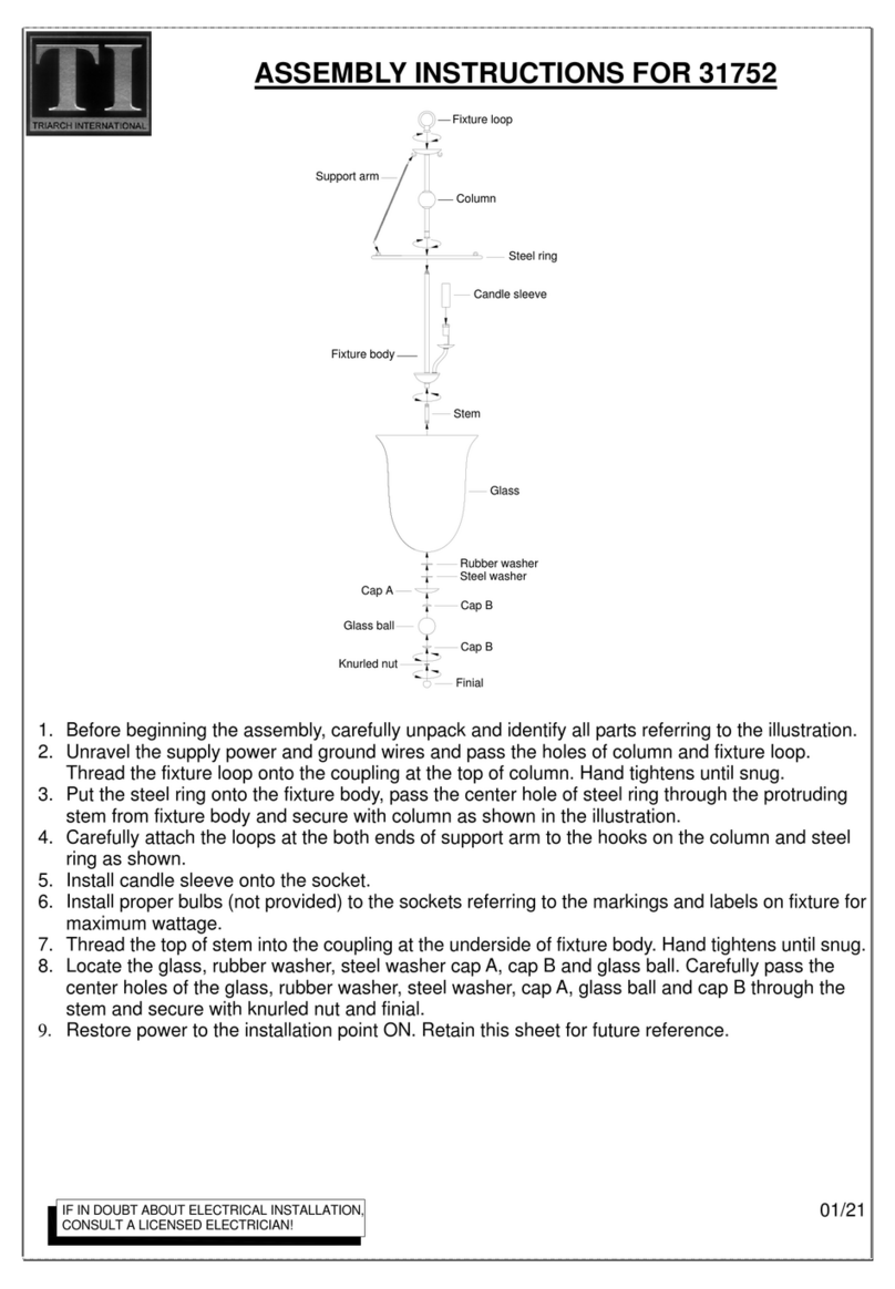 Triarch 31752 User manual Triarch 31752 User manual