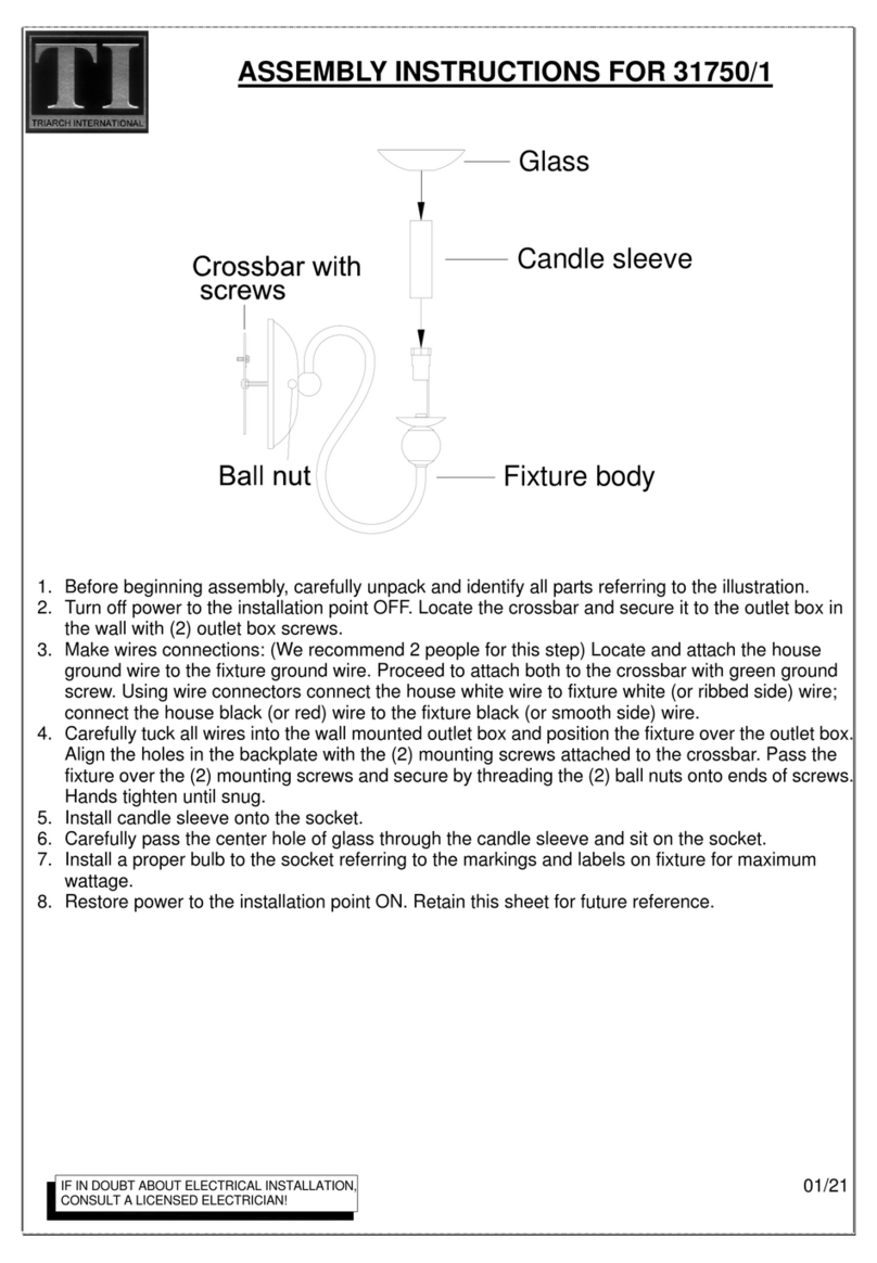 Triarch 31750/1 User manual