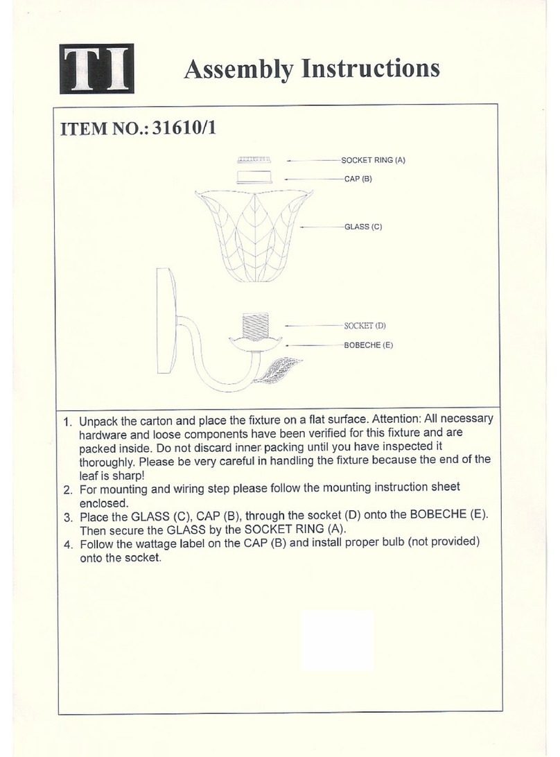 Triarch 31610/1 Assembly instructions