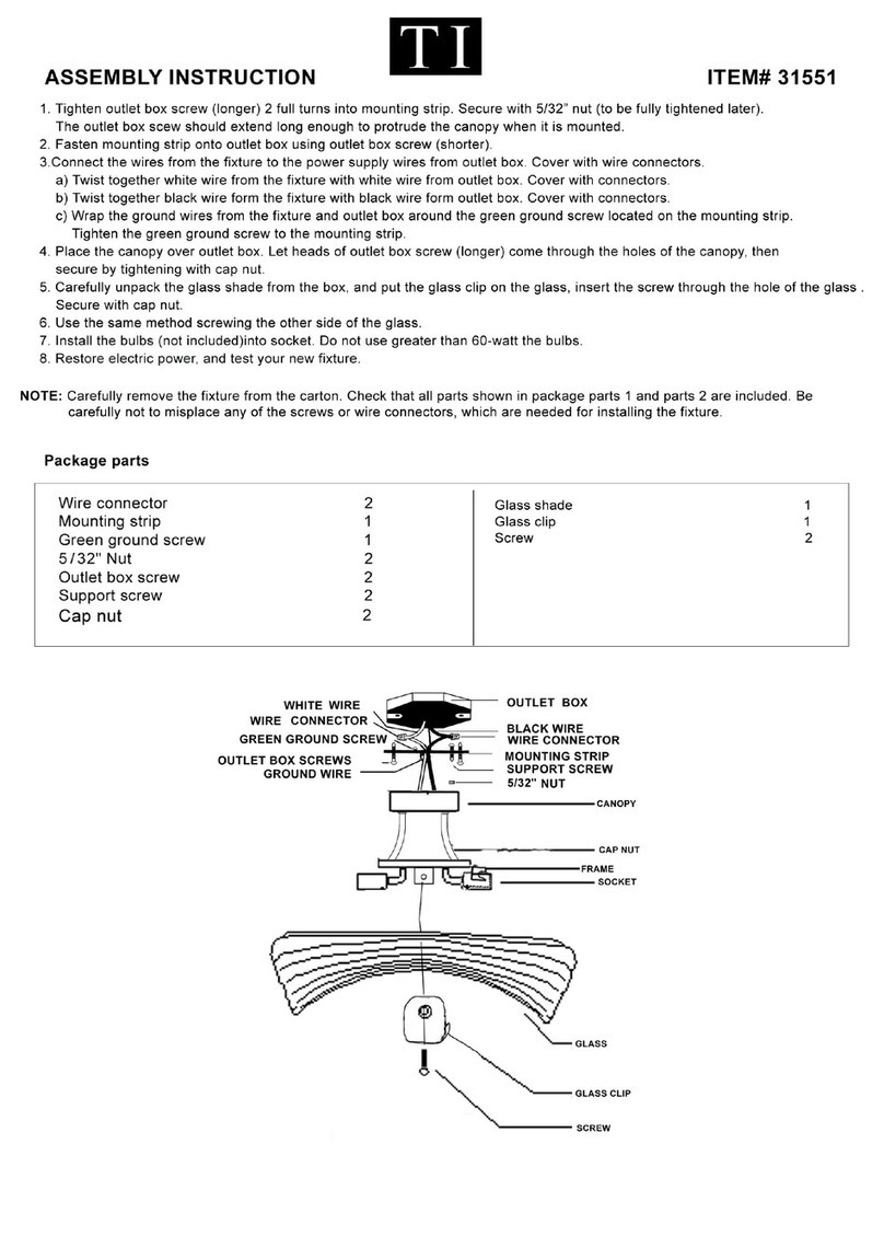 Triarch 31551 User manual