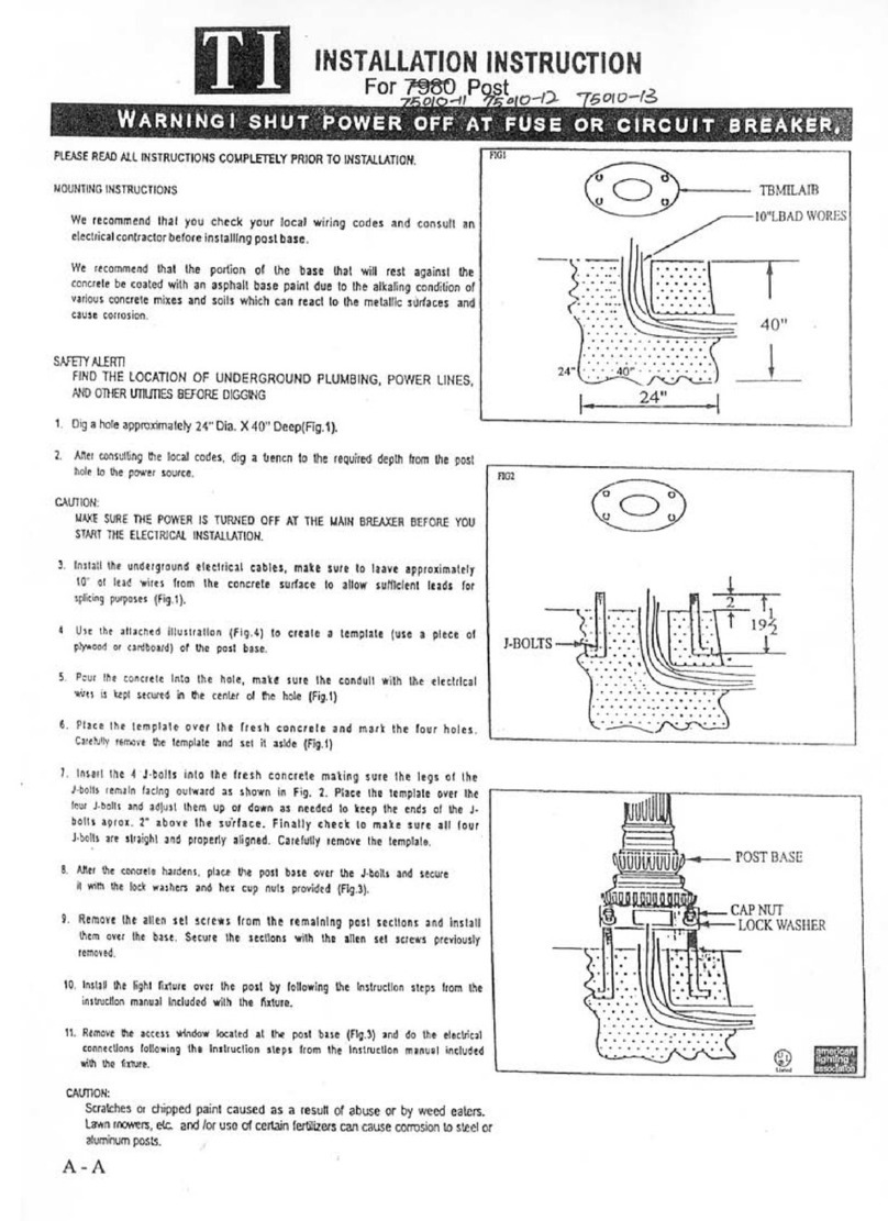 Triarch 75010 User manual Triarch 75010 User manual
