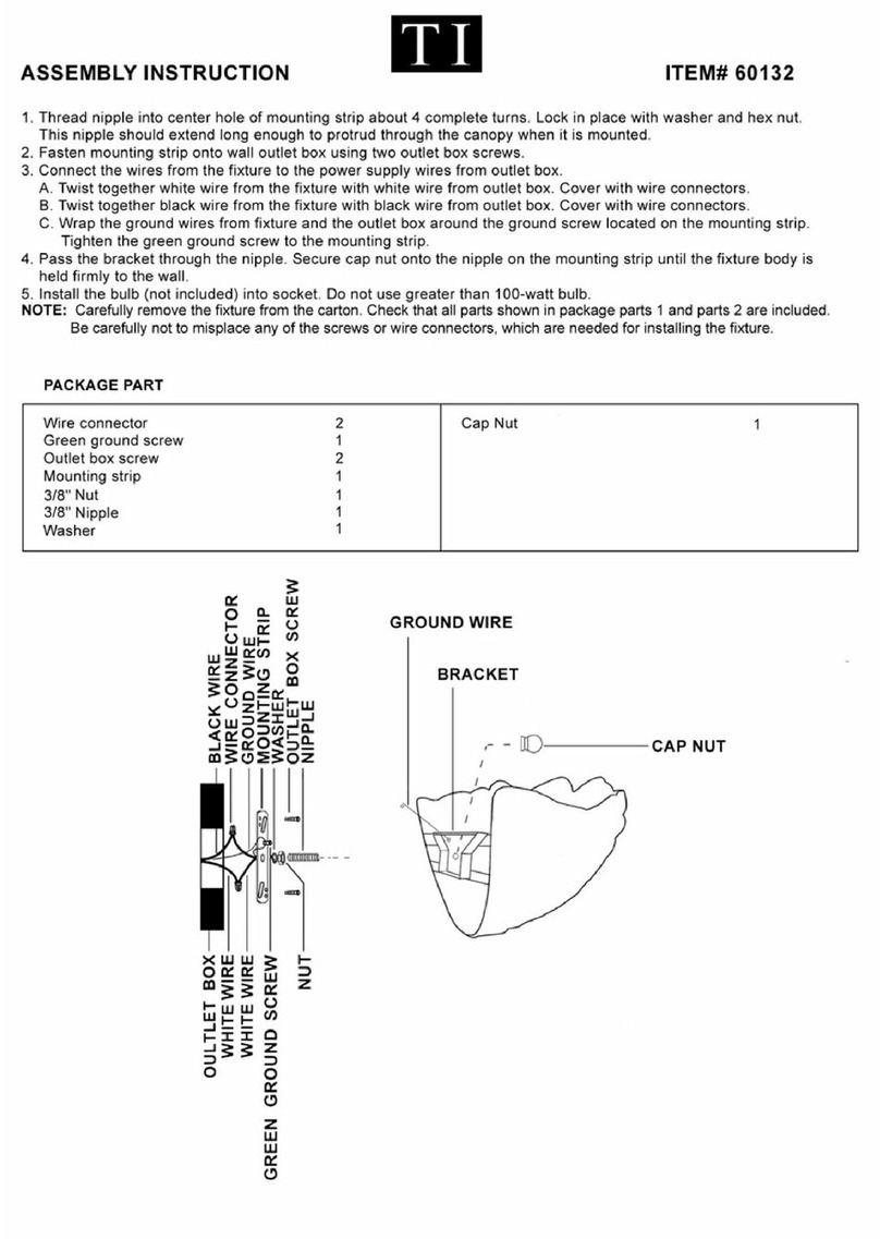 Triarch 60132 User manual Triarch 60132 User manual