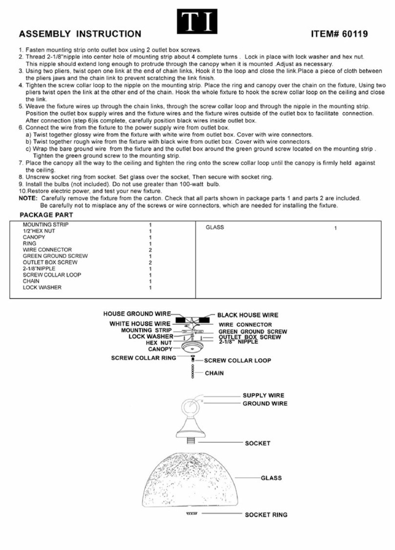 Triarch 60119 User manual Triarch 60119 User manual