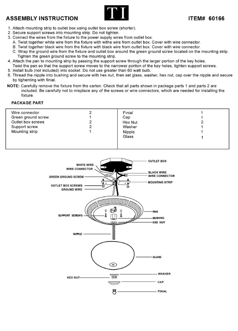 Triarch 60166 User manual Triarch 60166 User manual