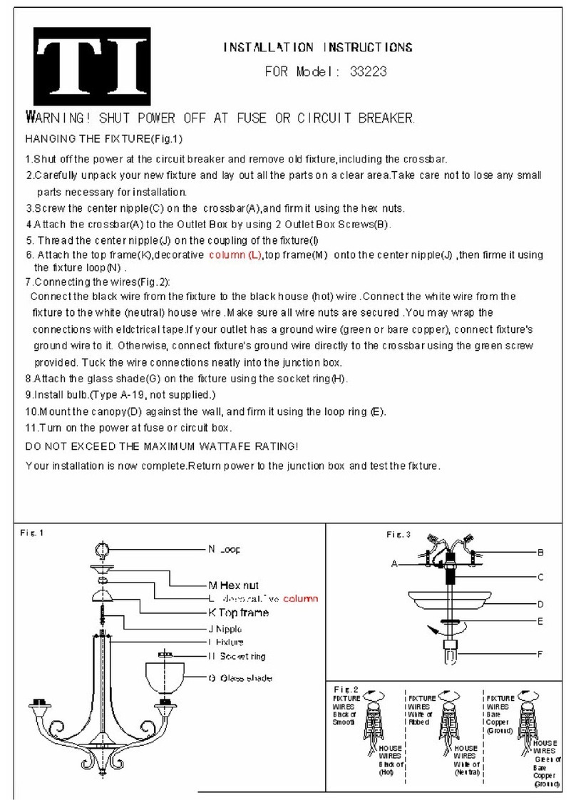 Triarch 33223 User manual Triarch 33223 User manual