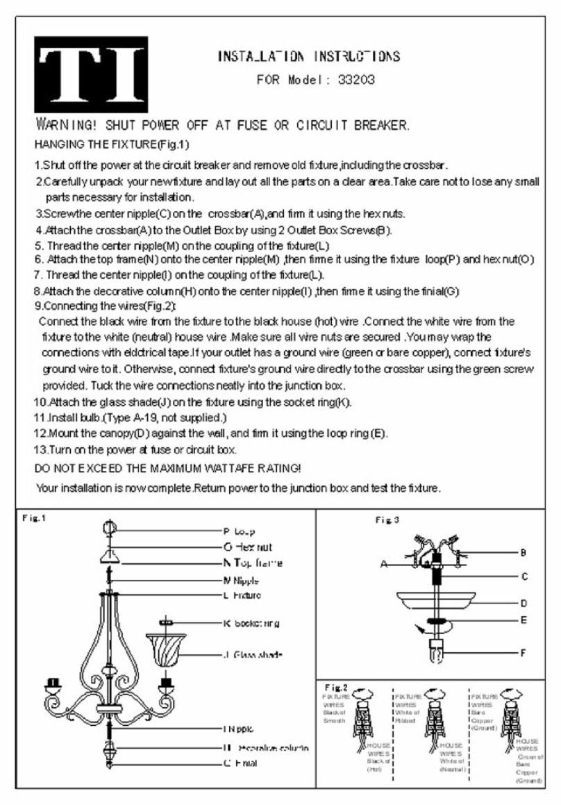 Triarch 33203 User manual Triarch 33203 User manual