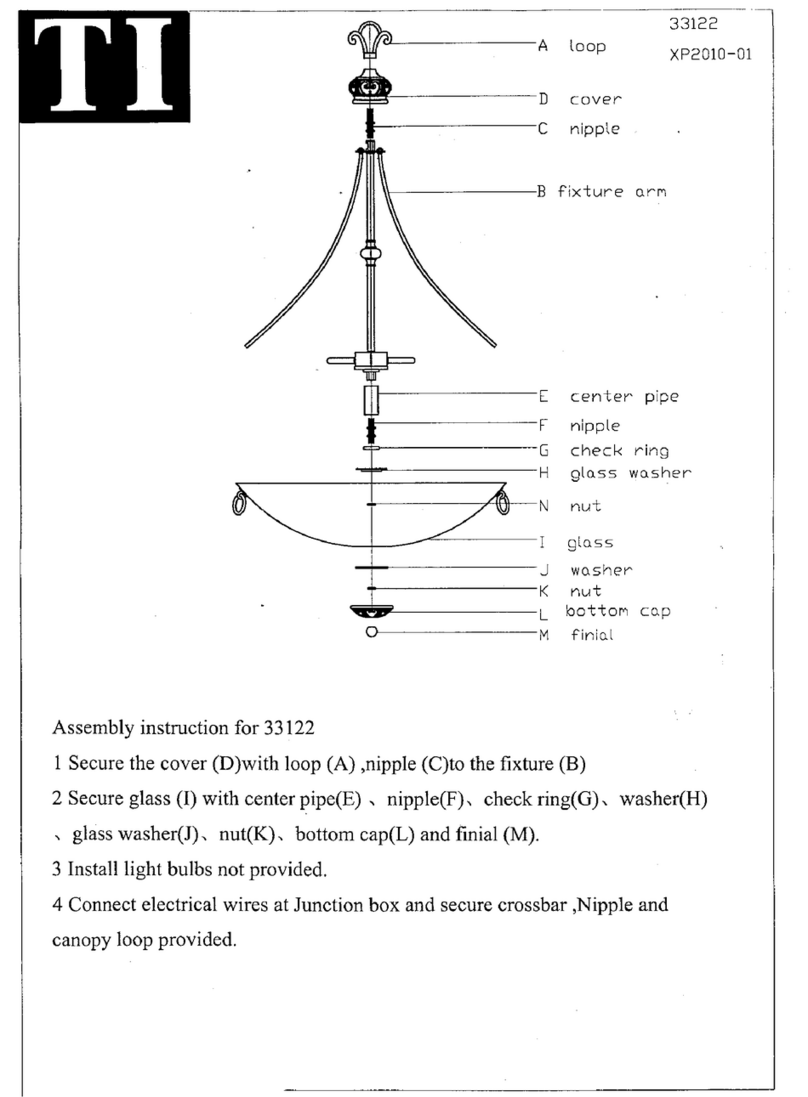 Triarch 33122 Assembly instruction Triarch 33122 Assembly instruction