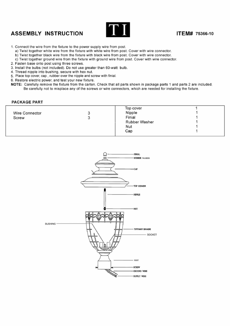 Triarch 75366/10 User manual Triarch 75366/10 User manual