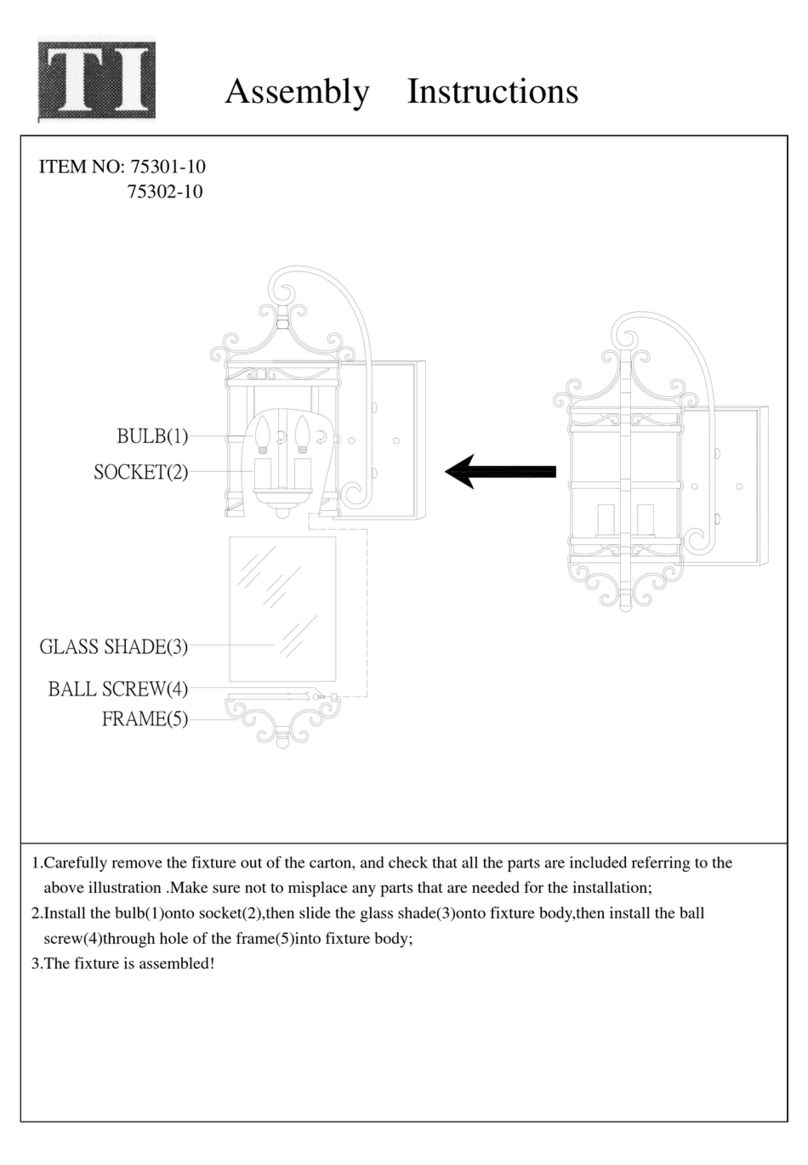 Triarch 75301/10 Assembly instructions