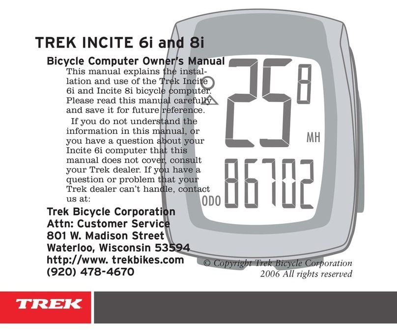 Trek INCITE 6i User manual