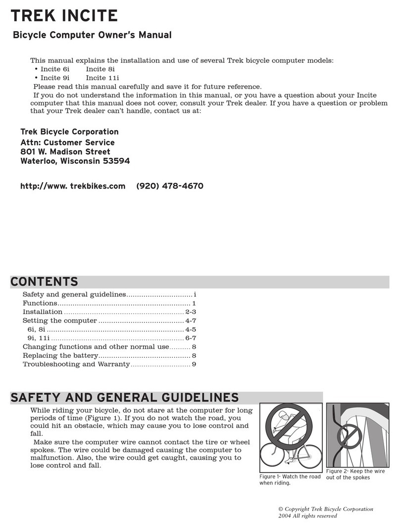 Trek INCITE 6i User manual