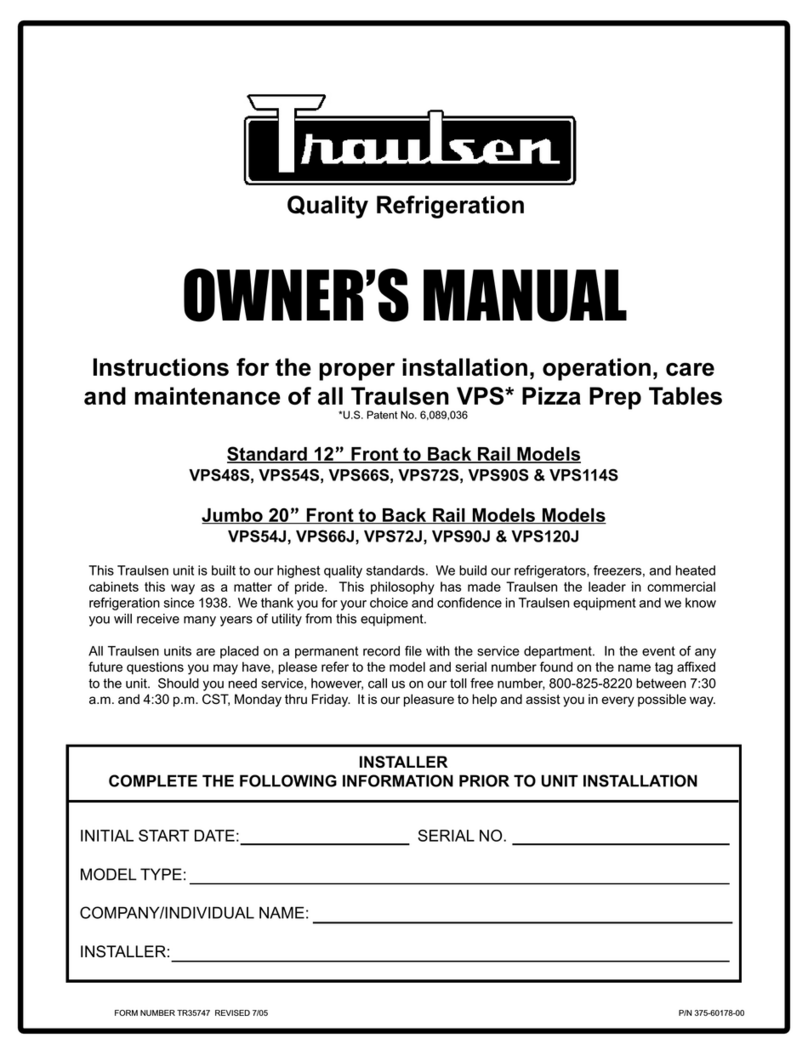 Traulsen VPS48S owner's manual