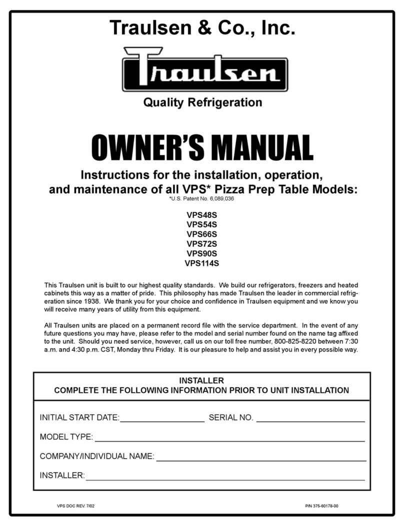 Traulsen VPS114S User manual