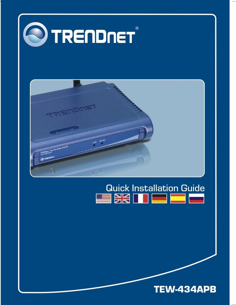 TRENDnet TEW-434APB - 54Mbps Wireless G PoE Access... User manual