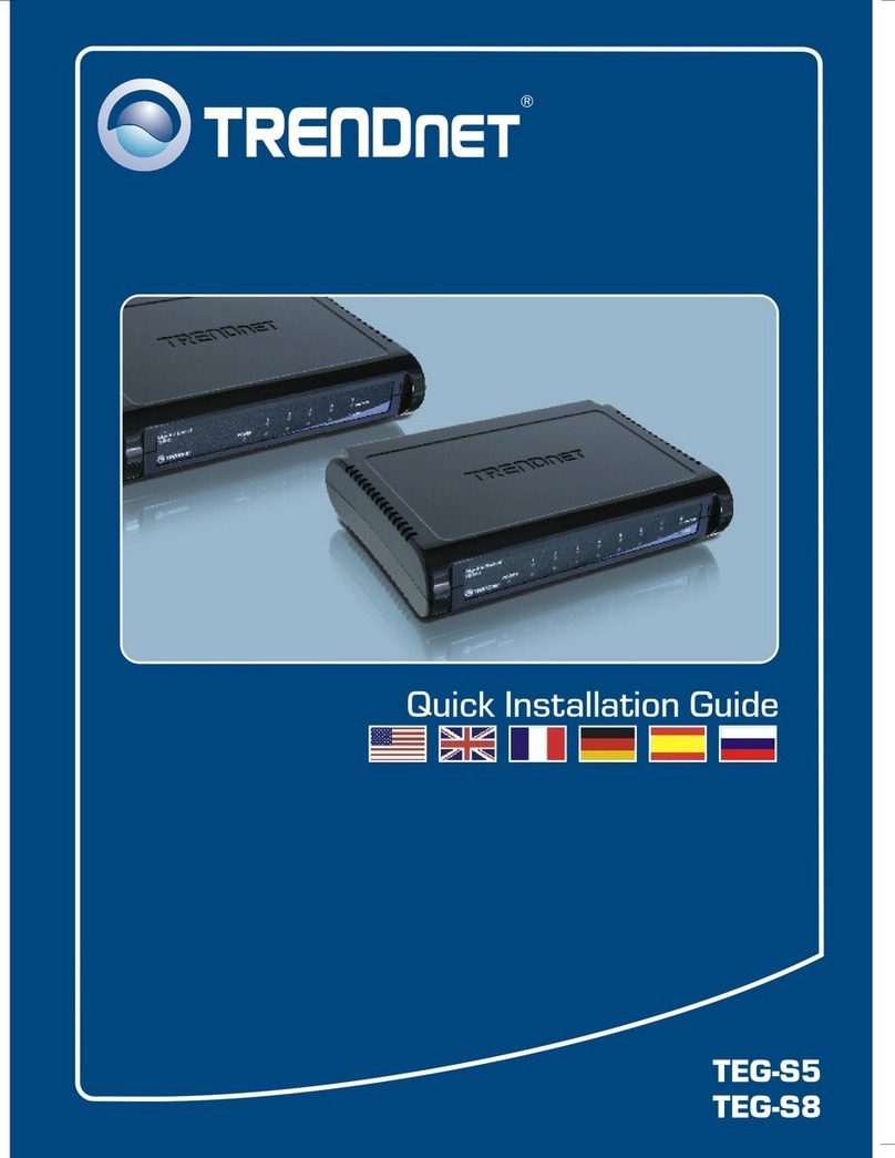 TRENDnet TEG-S5 User manual