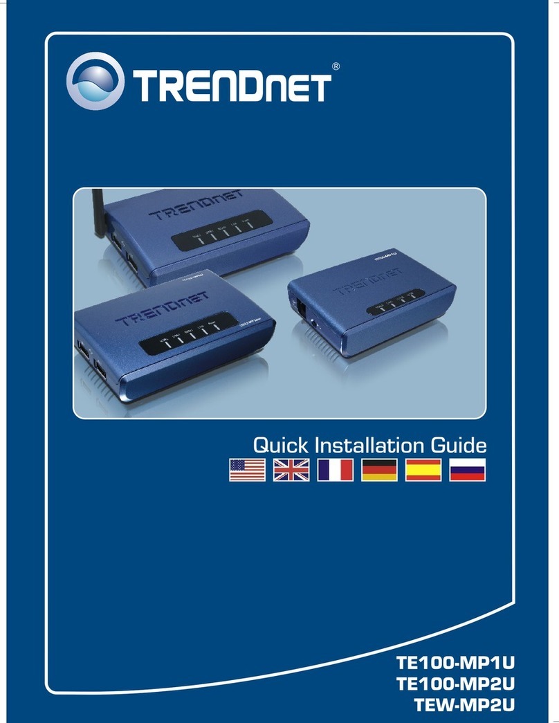 TRENDnet TE100-MP2U User manual