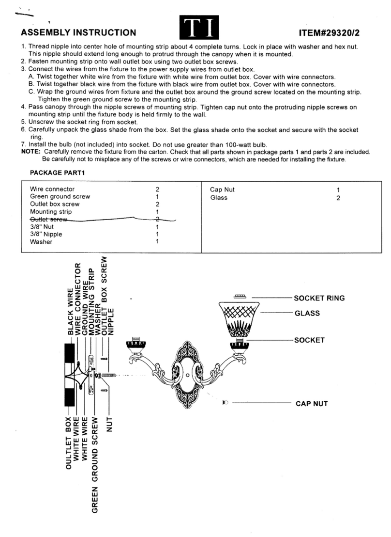 Triarch 29320/2 Assembly instruction