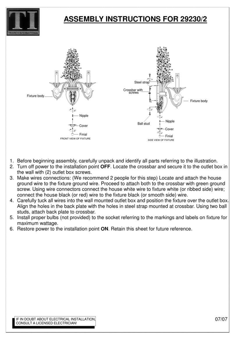 Triarch 29230/2 User manual