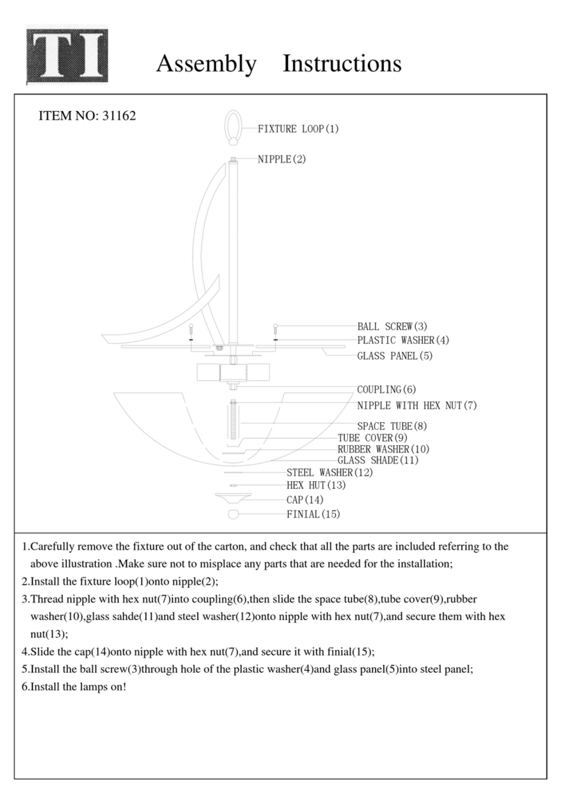 Triarch 31162 User manual Triarch 31162 User manual
