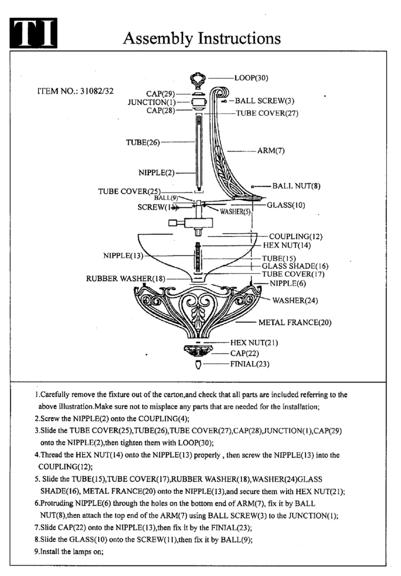 Triarch 31082/32 Assembly instructions