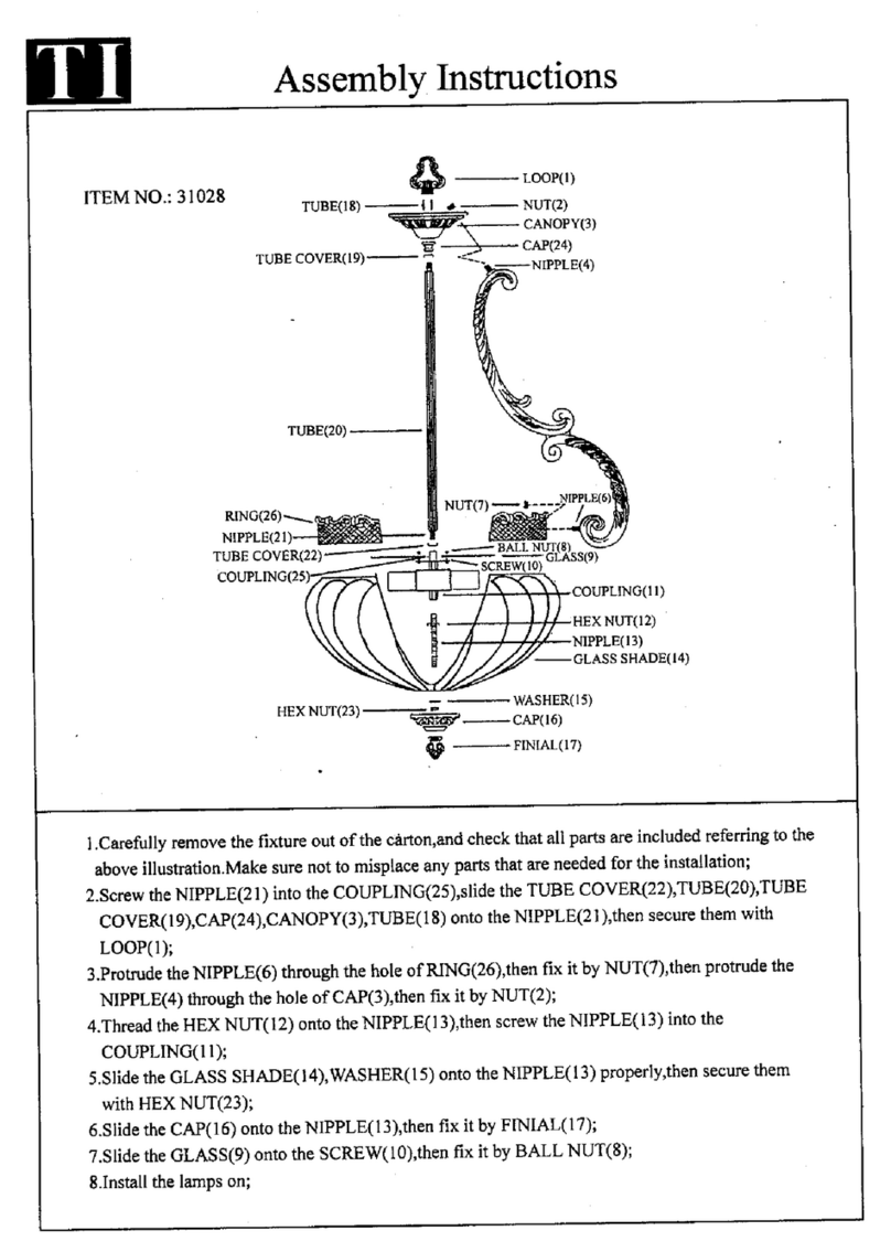 Triarch 31028 User manual
