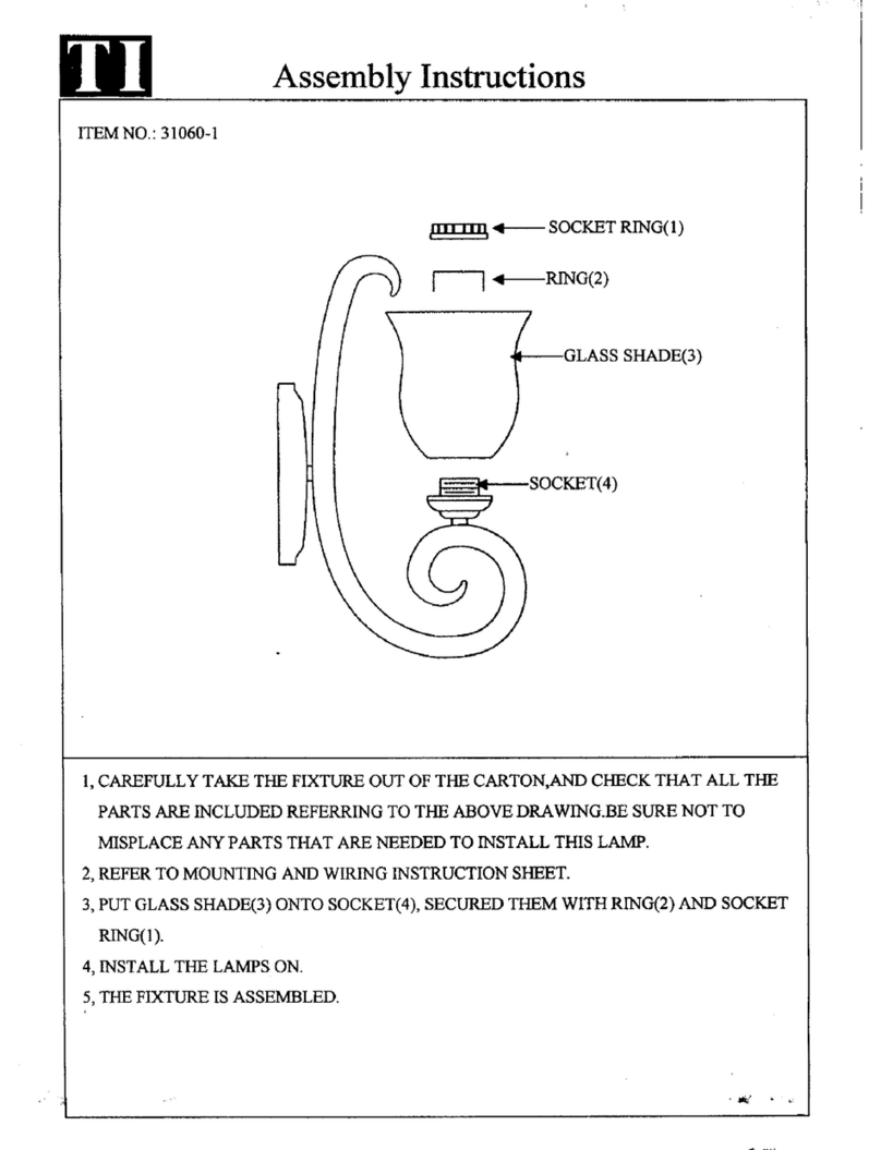 Triarch 31060/1 User manual