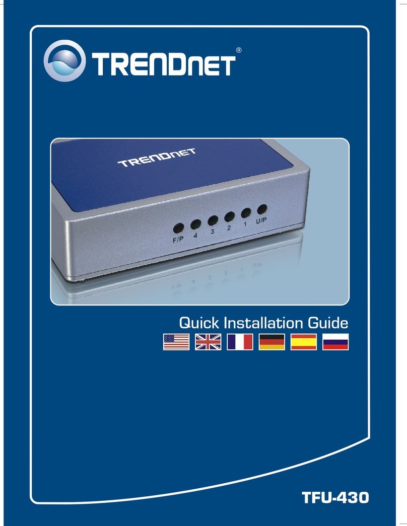 TRENDnet TFU-430 Parts list manual TRENDnet TFU-430 Parts list manual