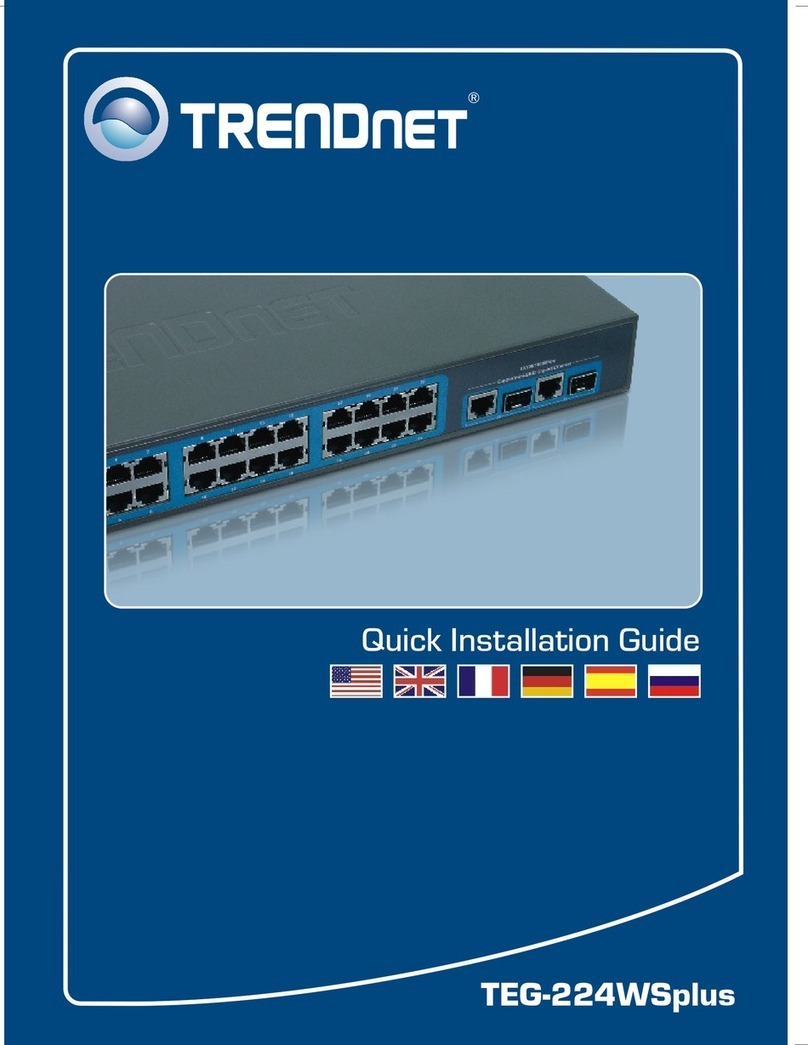 TRENDnet TEG-224WS - DATA SHEETS Quick installation guide
