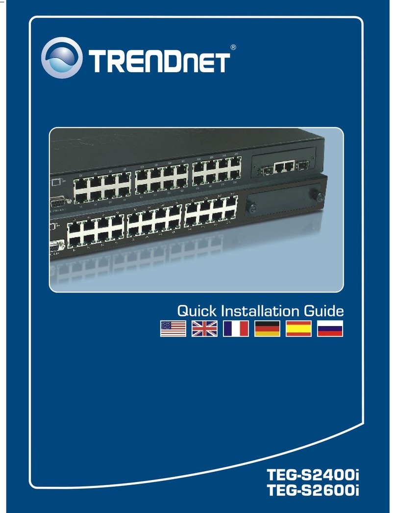 TRENDnet TEG-S2400I - DATA SHEETS Installation and operation manual
