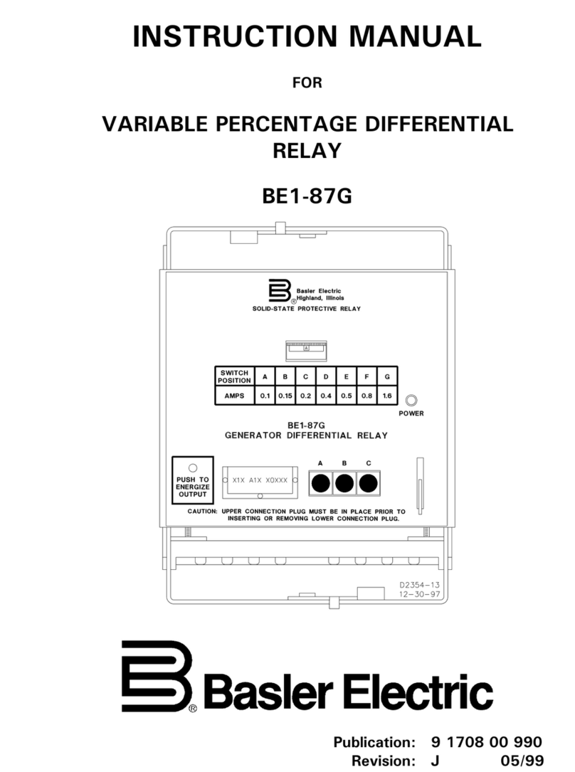 Basler BE1-87G User manual