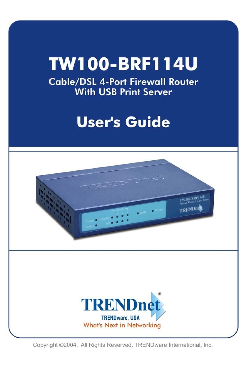 TRENDnet TW100-BRF114U User manual TRENDnet TW100-BRF114U User manual