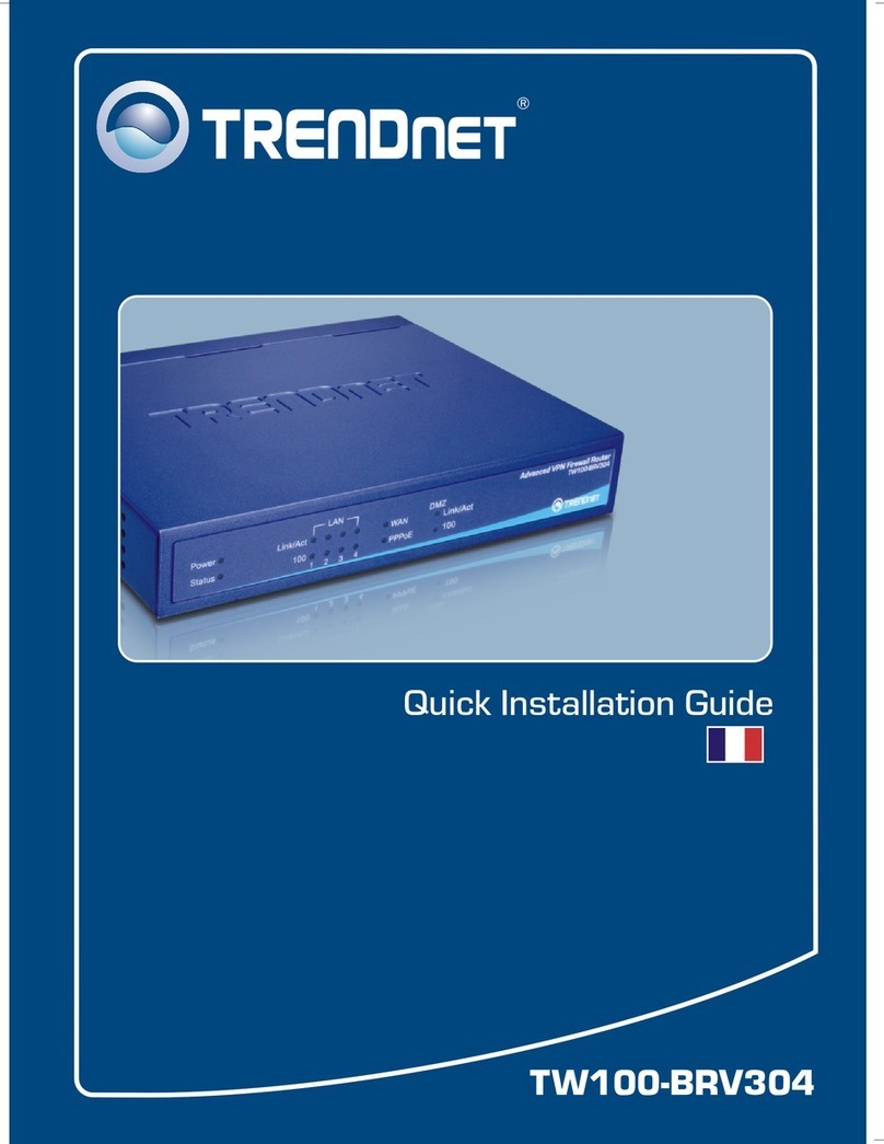 TRENDnet TW100 TW100-BRV304 Installation and operation manual