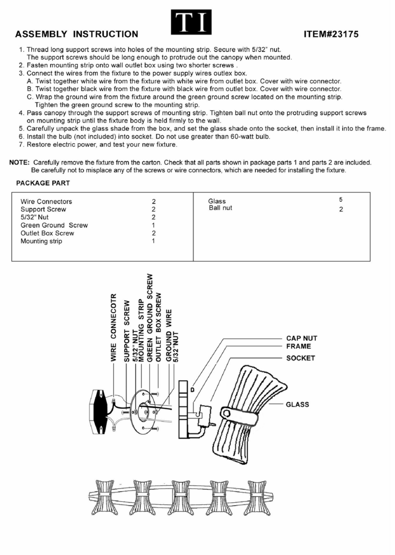 TI 23175 Assembly instructions