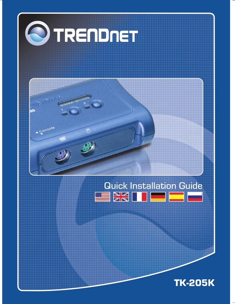 TRENDnet TK-205K - PS/2 KVM Switch Anleitung zur schnellinstallation