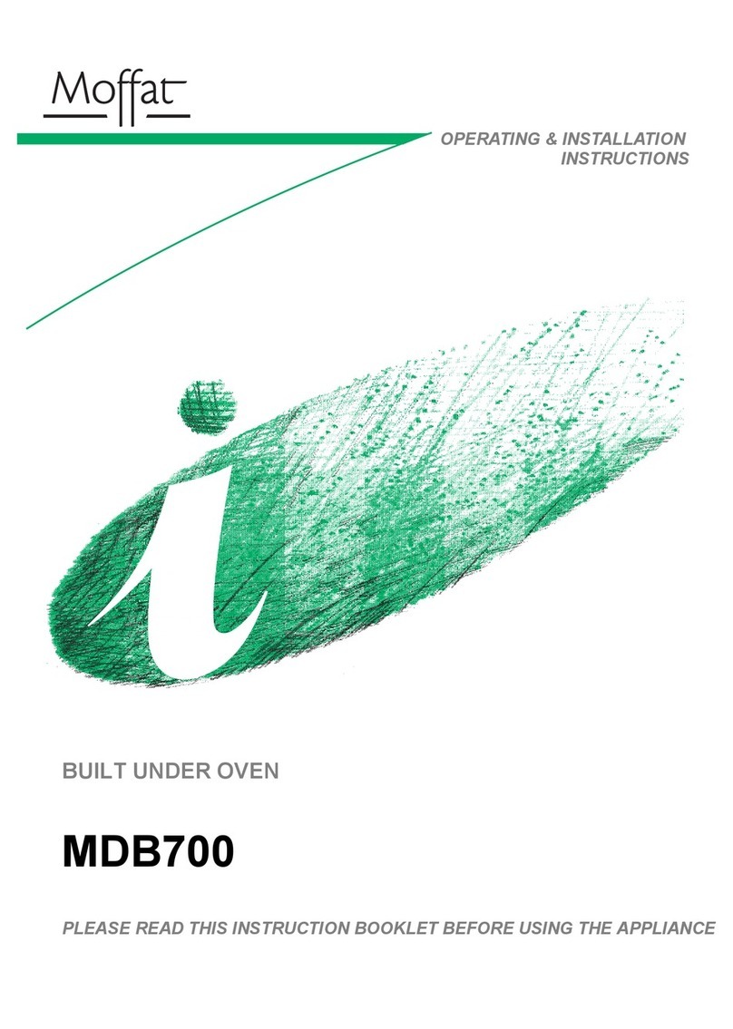Moffat MDB700 Operating & installation instructions