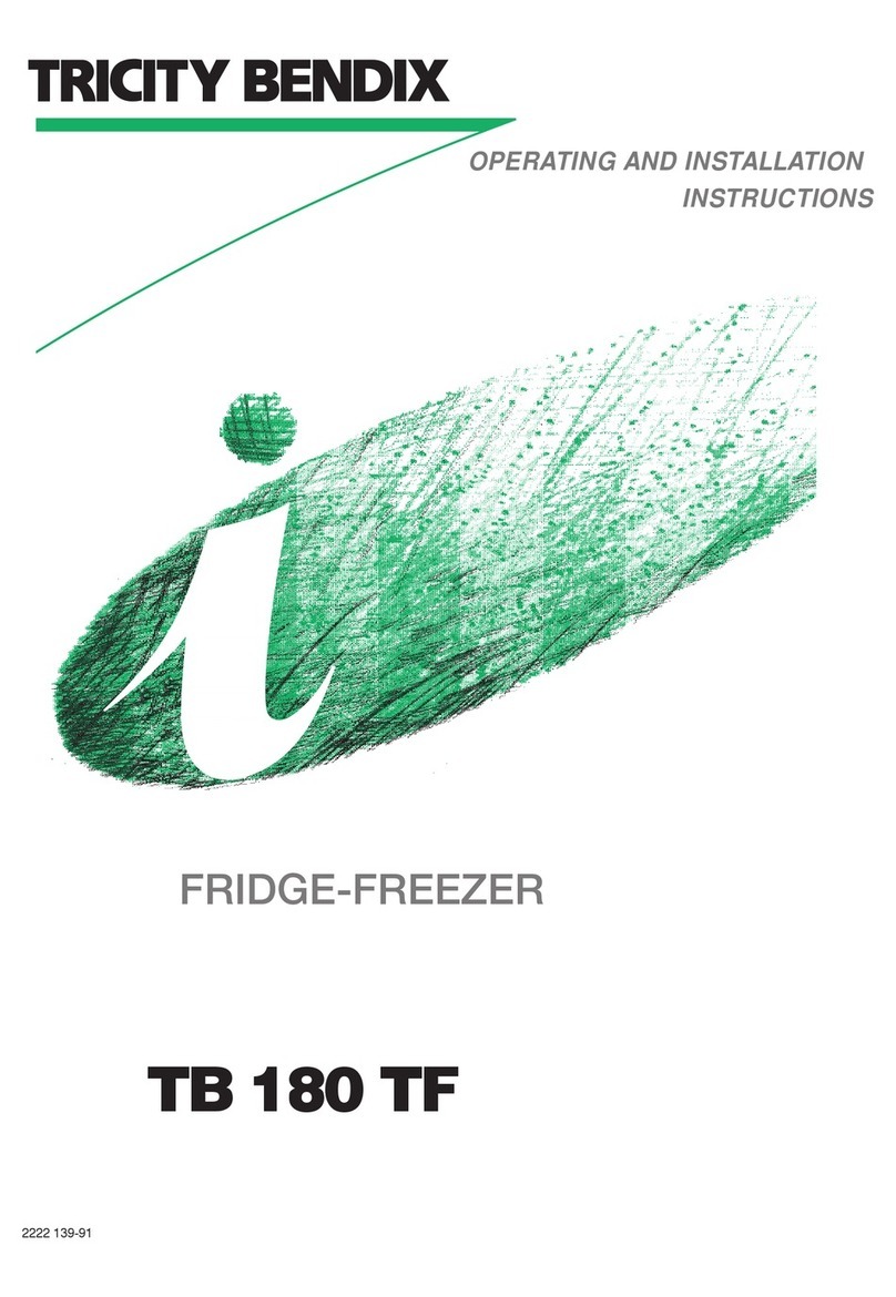 Tricity Bendix TB 180 TF Operating and installation instructions