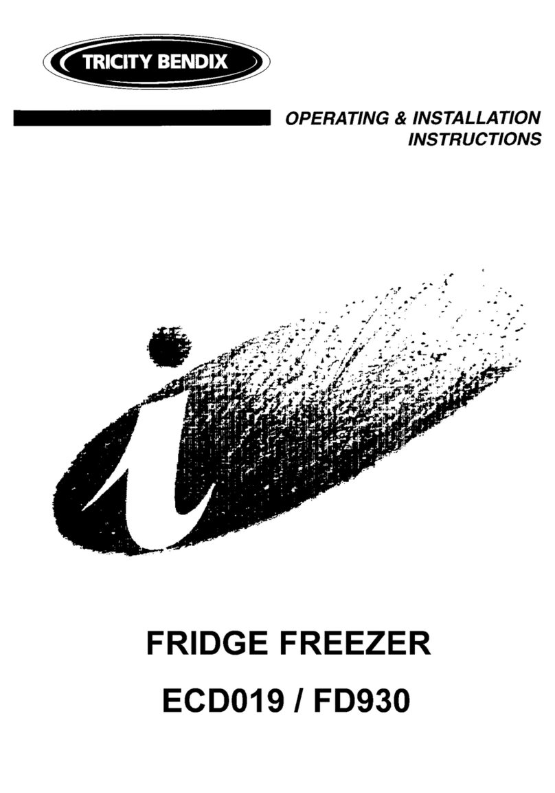 Tricity Bendix ECD019 Operating and installation instructions