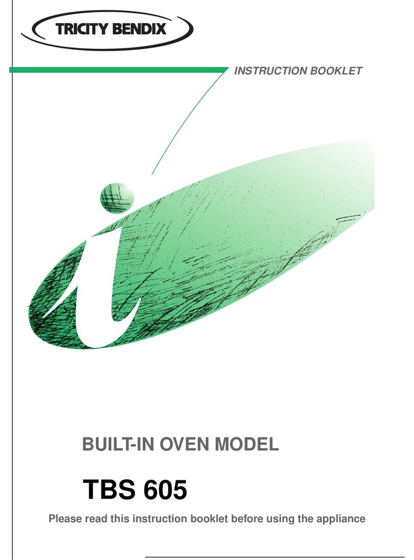 Tricity Bendix TBS 605 Instruction booklet