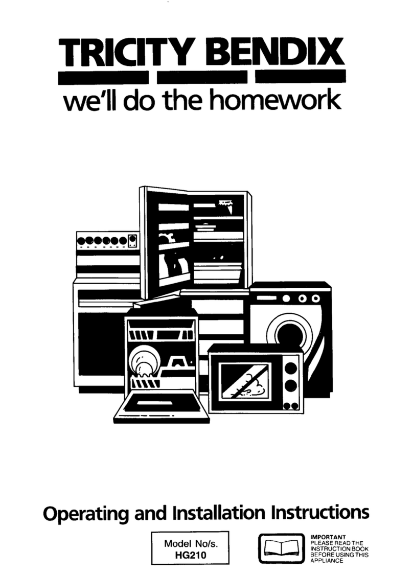 Tricity Bendix HG210 User manual