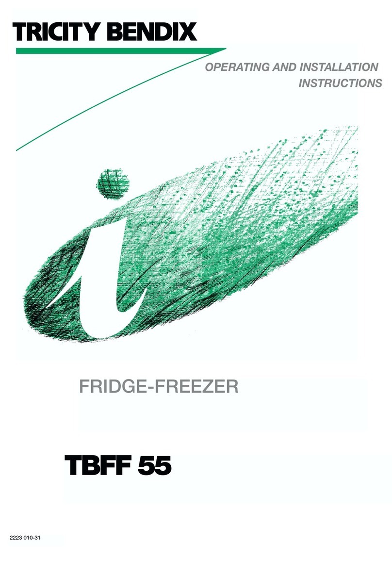 Tricity Bendix TBFF 55 User manual