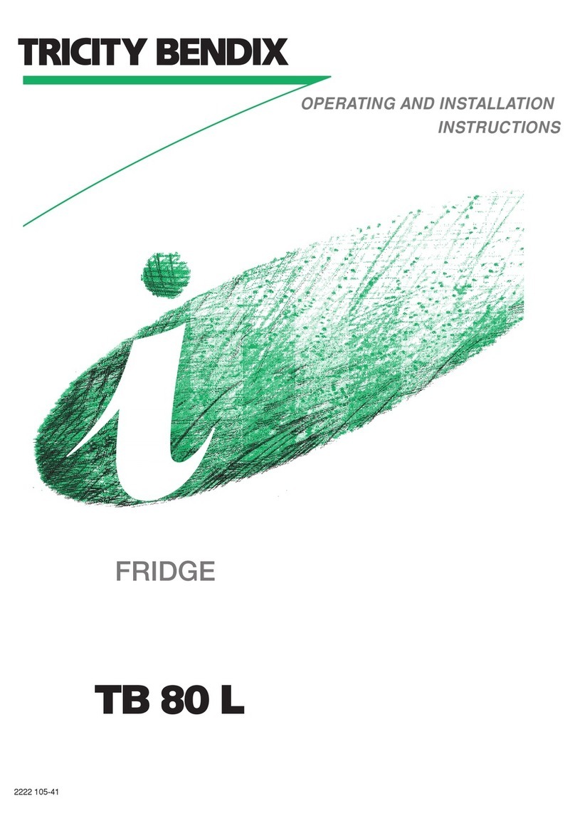 Tricity Bendix TB 80 L Operating and installation instructions