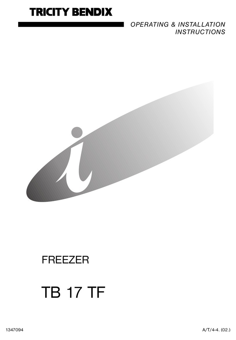 Tricity Bendix TB 17 TF Operating & installation instructions
