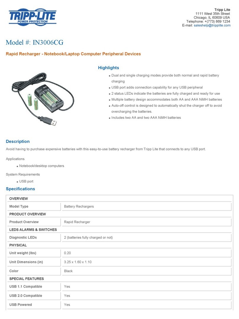Tripp Lite IN3006CG Specifications