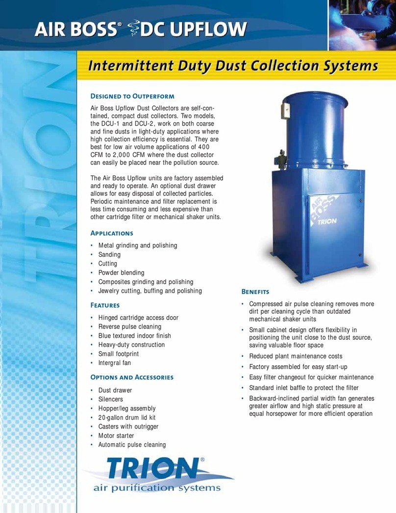 Trion Air Boss DCU-1 Specification sheet Trion Air Boss DCU-1 Specification sheet