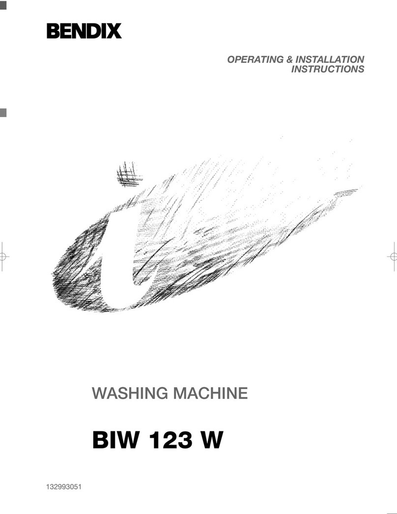 BENDIX BIW 123 W Operating & installation instructions