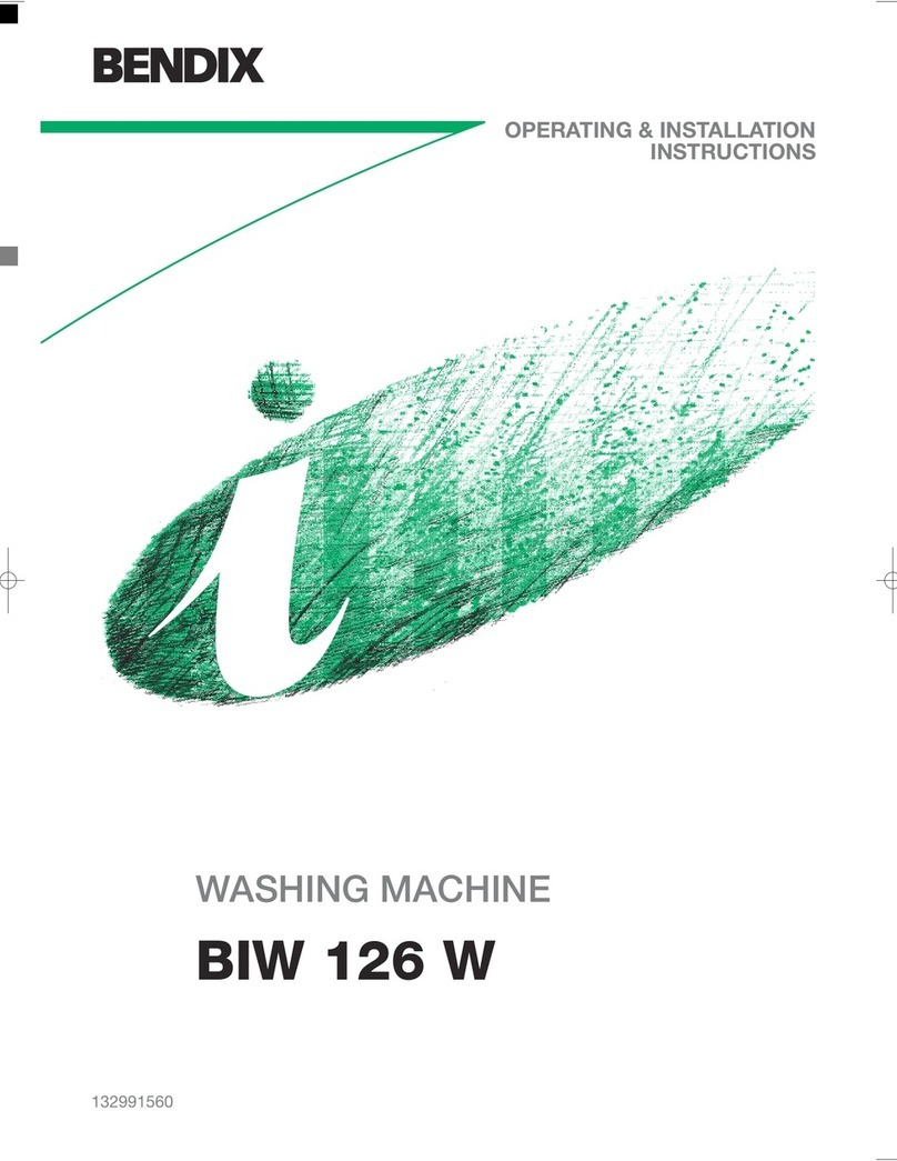 BENDIX BIW 126 W Product guide