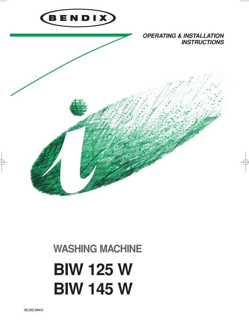 BENDIX BIW 125 W Product guide