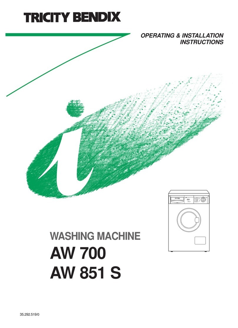Tricity Bendix AW 700 Product guide