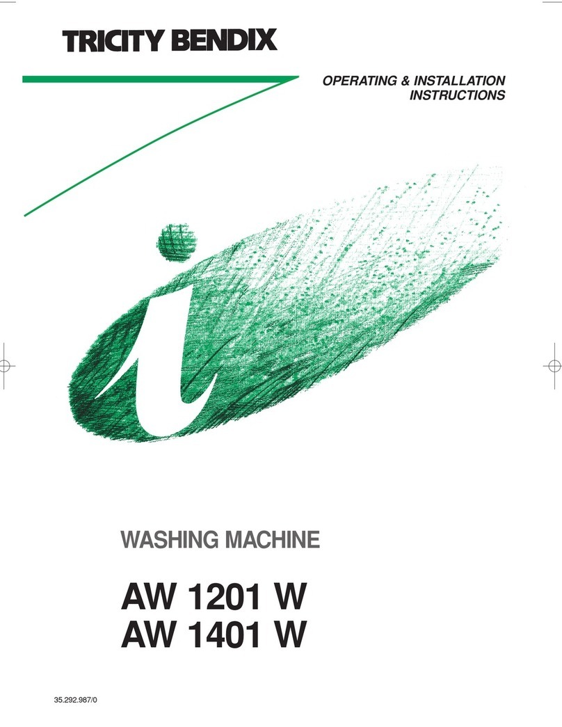 Tricity Bendix AW 1201 Product guide